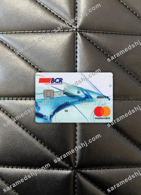 Costa Rica The Bank of Costa Rica mastercard debit version 2 photolook front